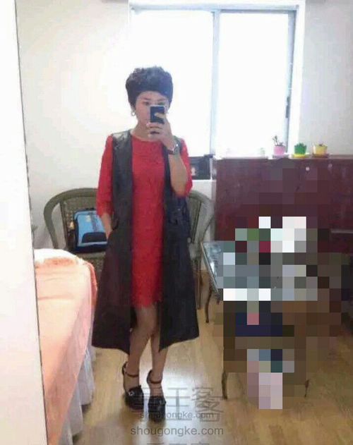 帅气的皮大衣 第12步