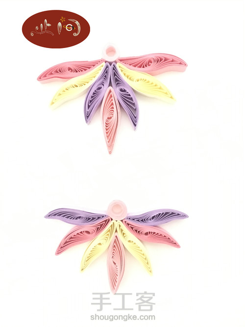 【衍纸挂饰】几个基本卷分分钟装饰大白墙 第7步