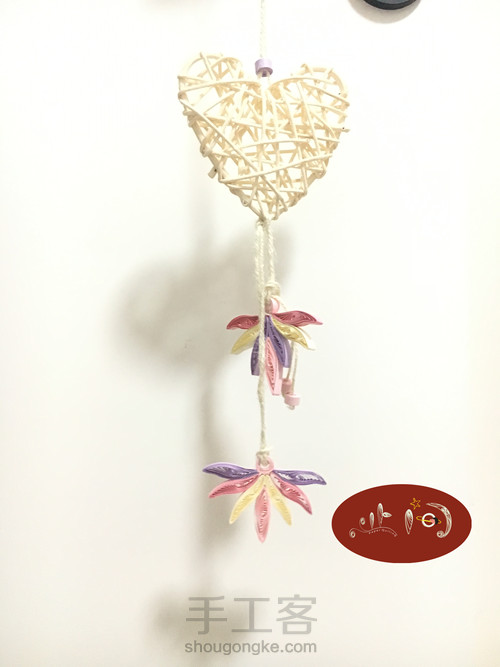 【衍纸挂饰】几个基本卷分分钟装饰大白墙 第8步