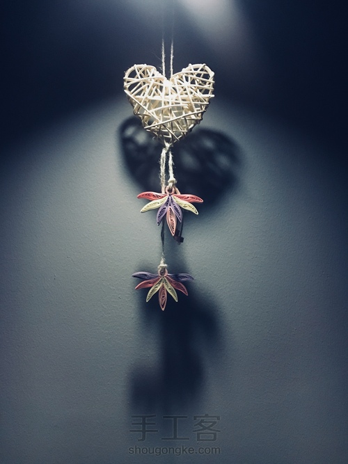 【衍纸挂饰】几个基本卷分分钟装饰大白墙 第10步