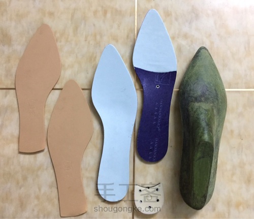《蓝色大海的传说》李敏镐给人鱼全智贤买的小绿鞋制作过程。 第7步