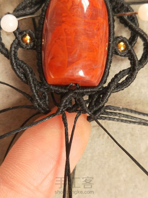 南红桶珠吊坠 第17步