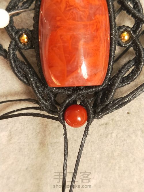 南红桶珠吊坠 第19步