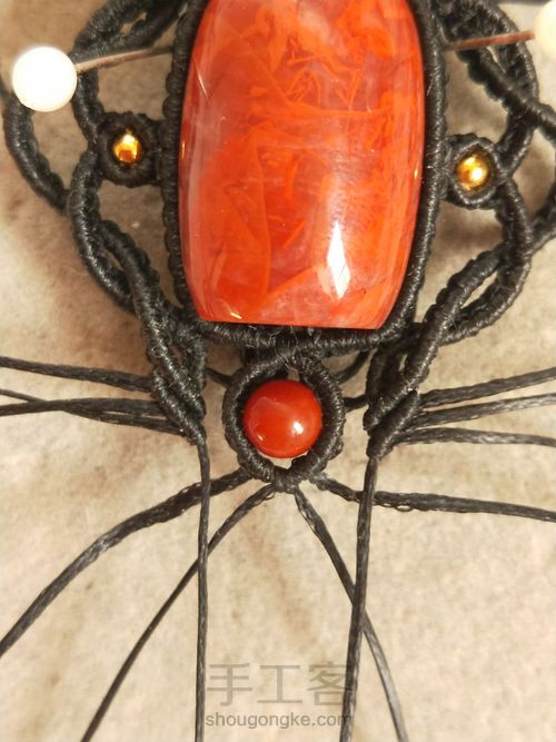 南红桶珠吊坠 第20步