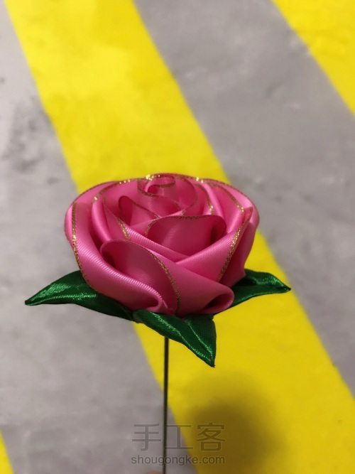 丝带玫瑰花🌹🎀 第19步