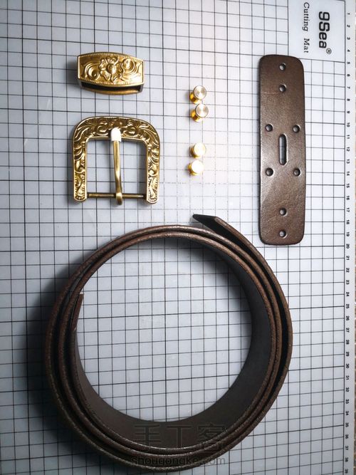 ☞新手入门☜精致鳄鱼纹皮带教程 第1步