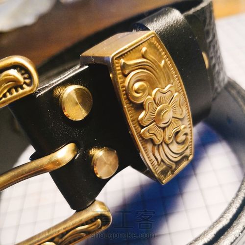 ☞新手入门☜精致鳄鱼纹皮带教程 第11步