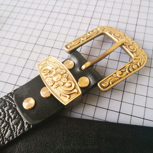 ☞新手入门☜精致鳄鱼纹皮带教程 第7步