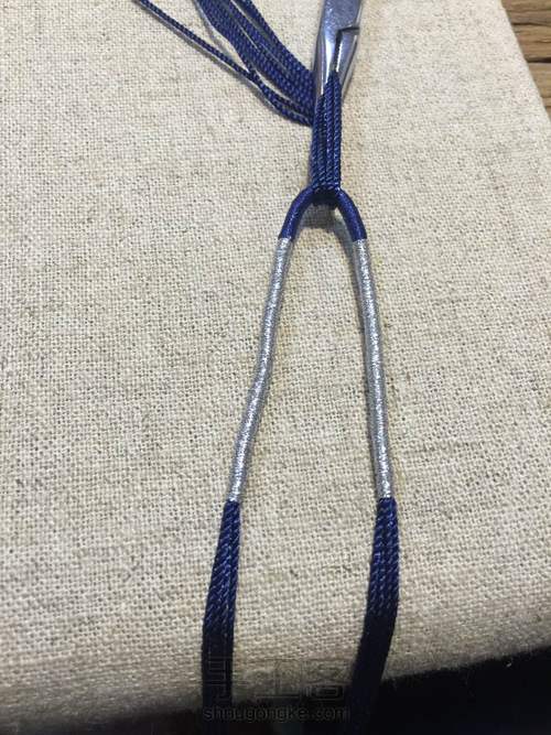 同心结项链绳 第5步