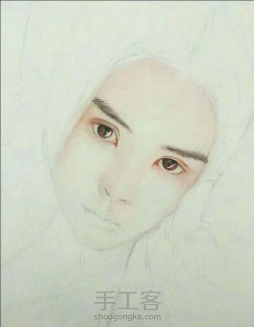 【水彩肖像】 第4步