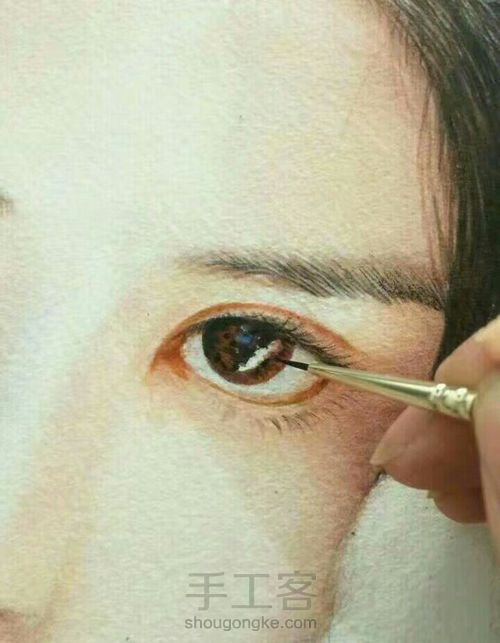 【水彩肖像】 第5步