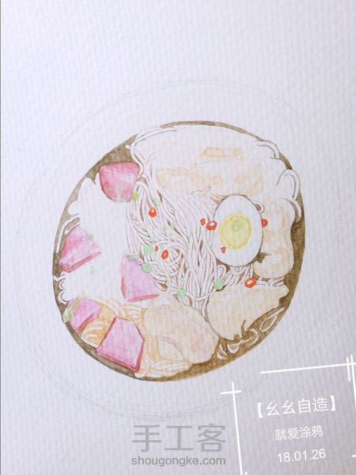 【幺幺自造】美食系列之: 酸萝卜猪脚面线 第17步