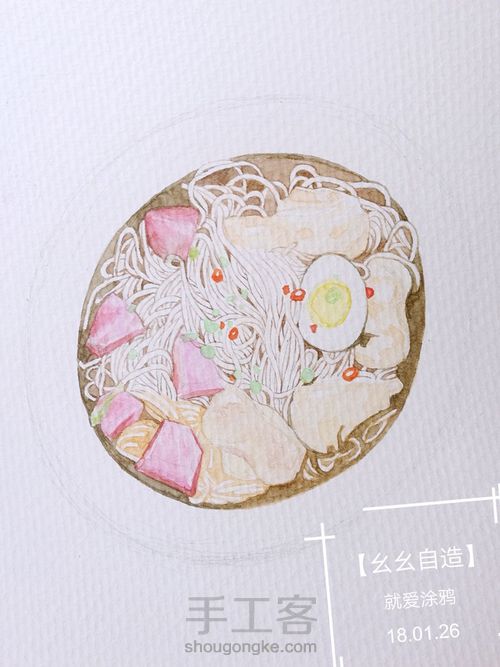 【幺幺自造】美食系列之: 酸萝卜猪脚面线 第18步