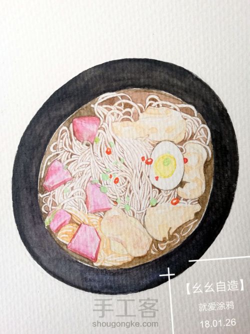 【幺幺自造】美食系列之: 酸萝卜猪脚面线 第19步