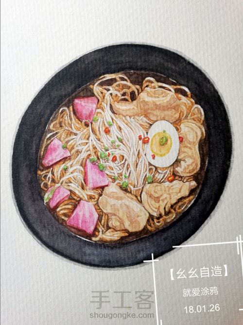 【幺幺自造】美食系列之: 酸萝卜猪脚面线 第23步