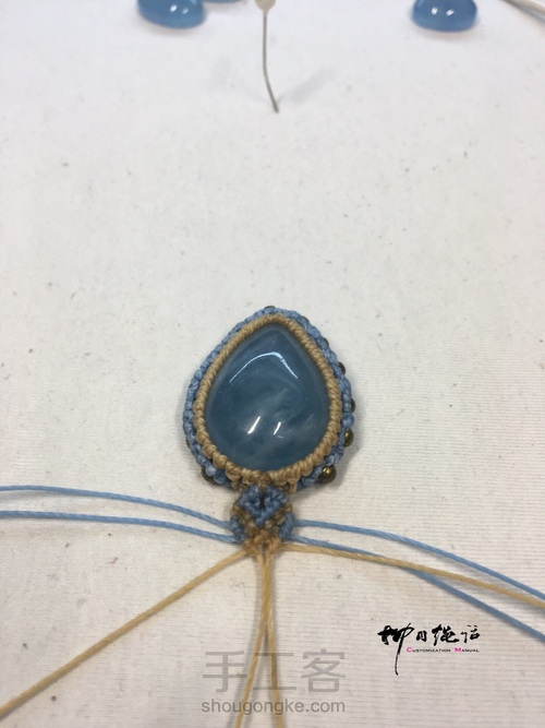 菱形铜珠石头包边 第20步