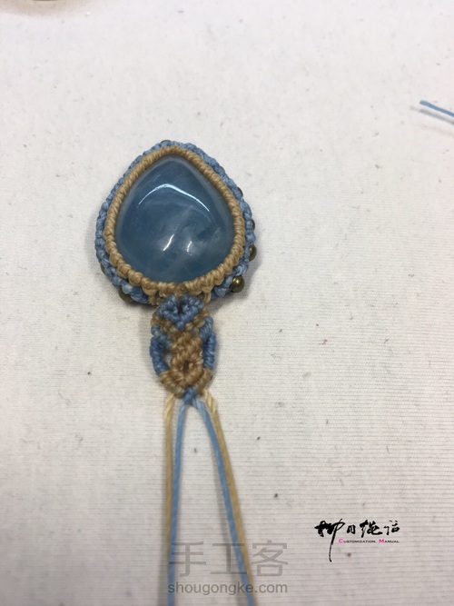 菱形铜珠石头包边 第25步