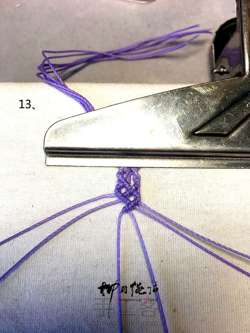 铁网戒指vs斜卷结 第15步