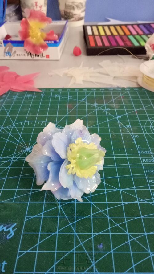 立体热缩《蓝绒蒿》 第11步