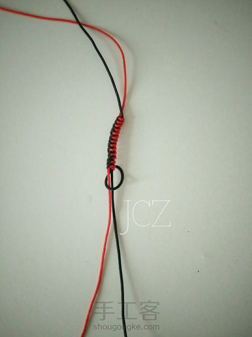 简式金刚双色结 第1步