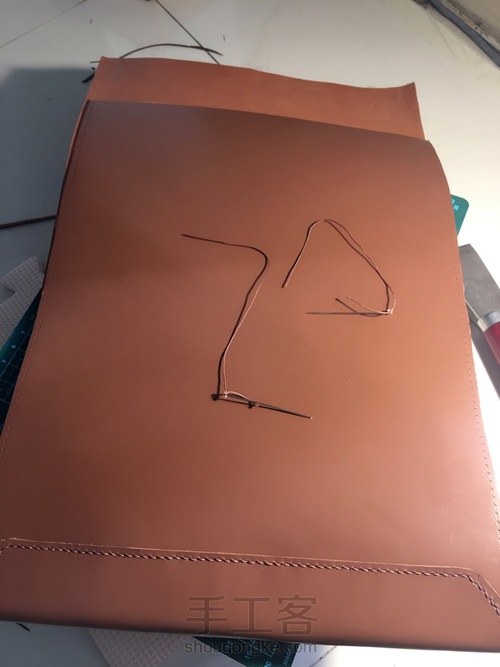 15个小时搞定一个Macbook13寸电脑包 第3步