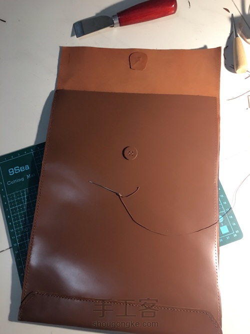 15个小时搞定一个Macbook13寸电脑包 第6步