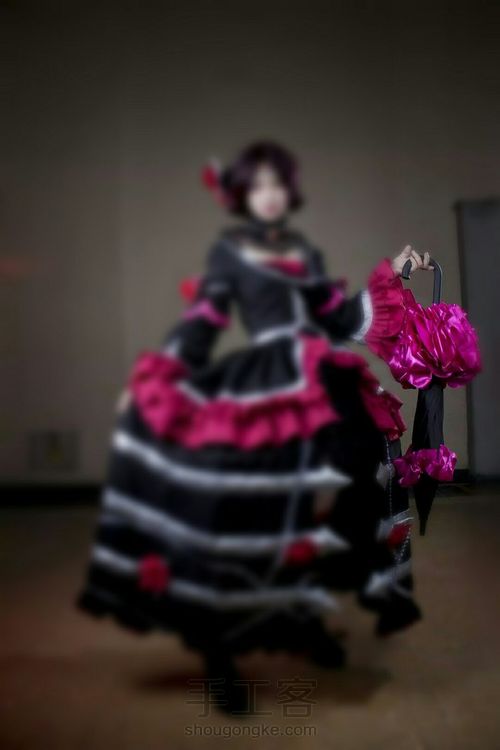 哥特玫瑰cos道具 伞 第8步