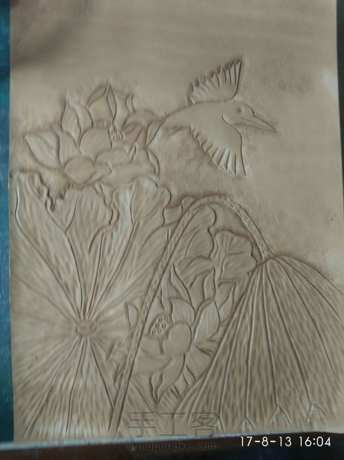 MNANA手作【皮雕荷花】 第6步