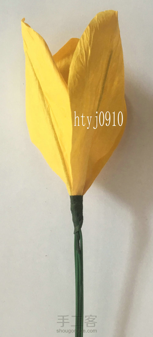 纸艺郁金香制作教程A 第6步
