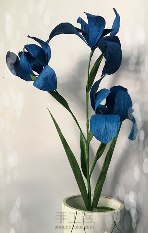 纸艺鸢尾花制作教程2 第10步