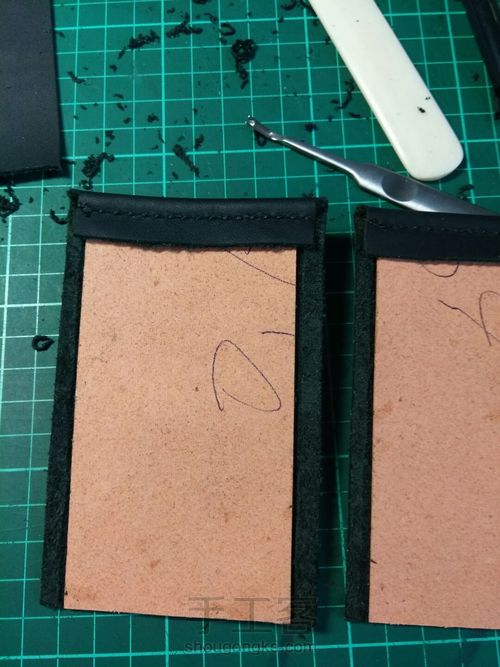 黑色牛皮方包 第11步