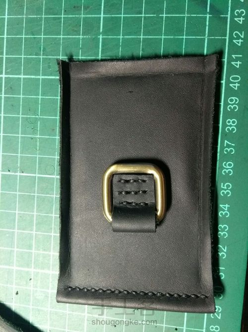 黑色牛皮方包 第13步