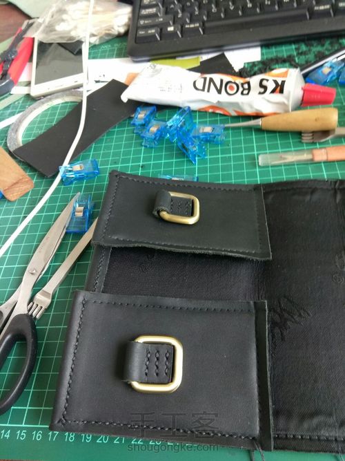 黑色牛皮方包 第23步