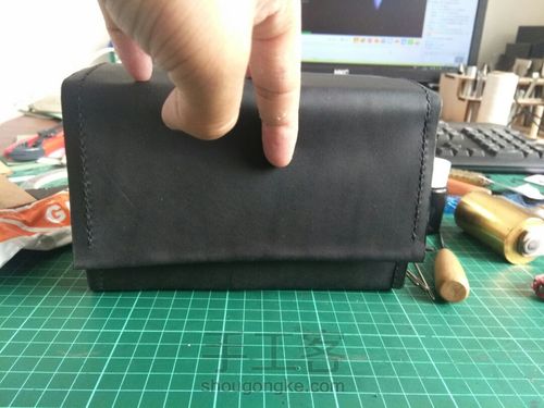 黑色牛皮方包 第25步