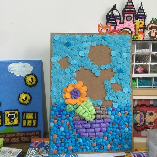 魔法玉米立体装饰画 第3步