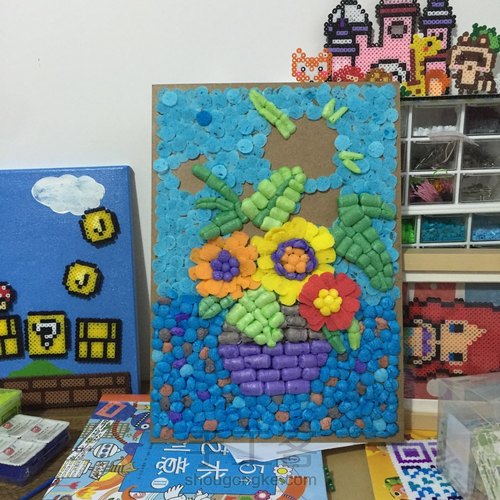 魔法玉米立体装饰画 第4步