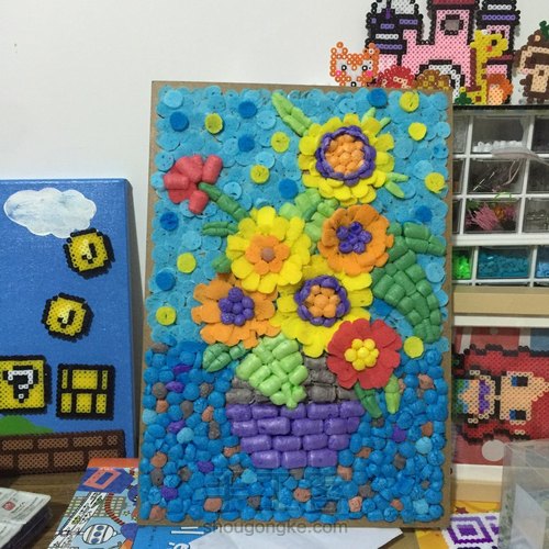 魔法玉米立体装饰画 第5步