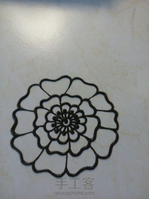 印度海娜手绘～曼陀罗 第4步