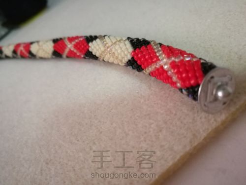 米珠手镯编织 第15步