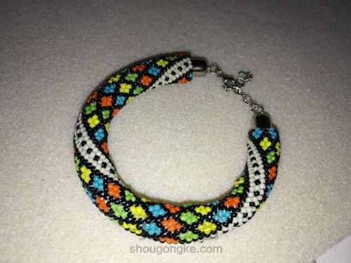 米珠手镯第二弹 第17步