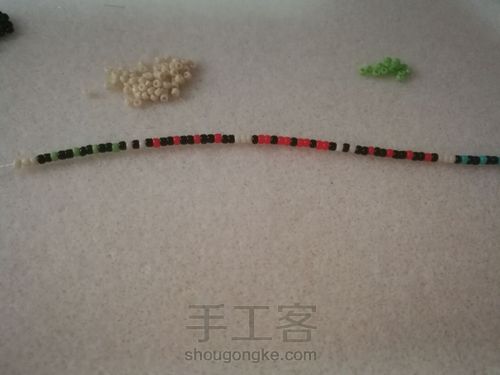 米珠手镯第二弹 第3步