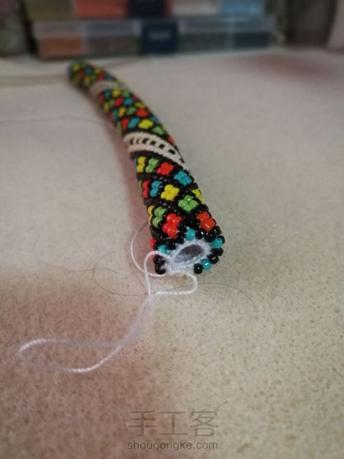 米珠手镯第二弹 第9步
