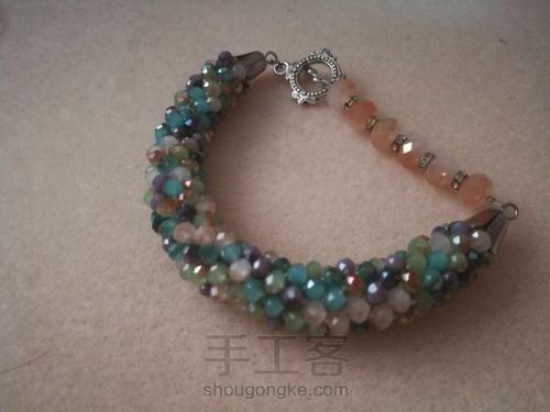 一个不是很成功的串珠手镯 第15步