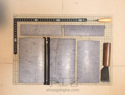擦蜡皮简易手袋 第2步