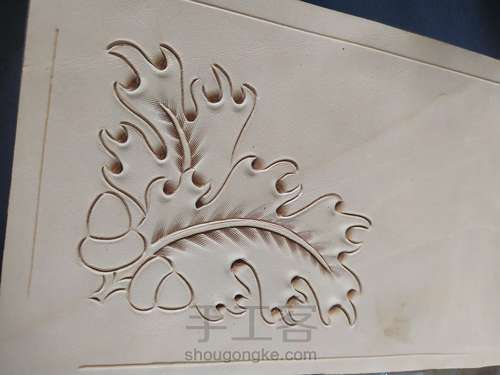 皮雕卡包 第3步