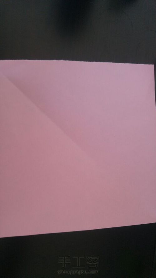 超简单窗花剪纸——雪花 第1步