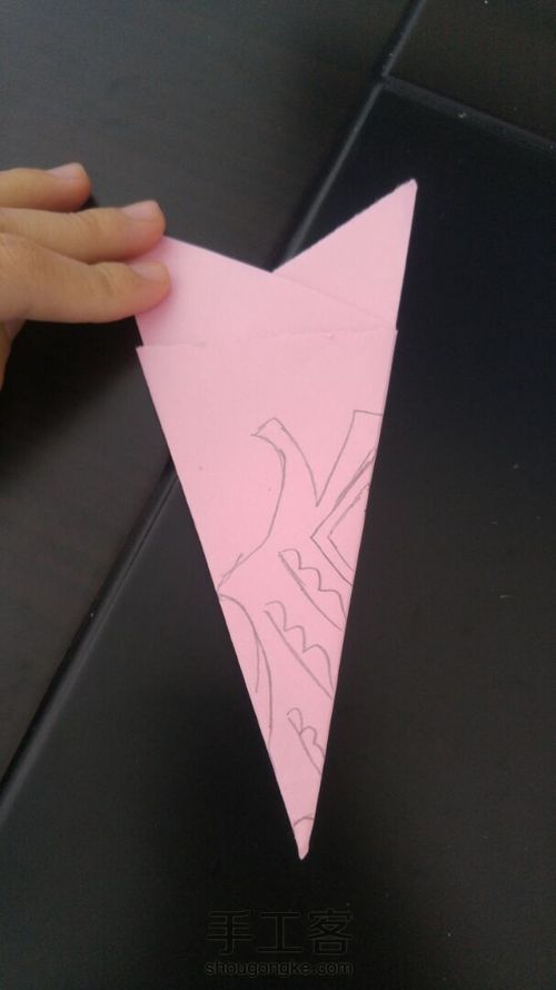 超简单窗花剪纸——雪花 第6步