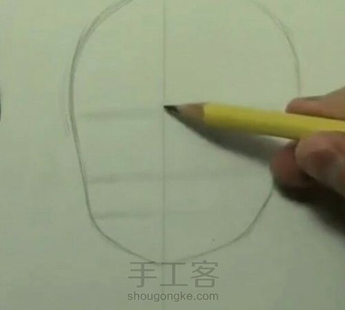 动漫人物手绘教程 第1步