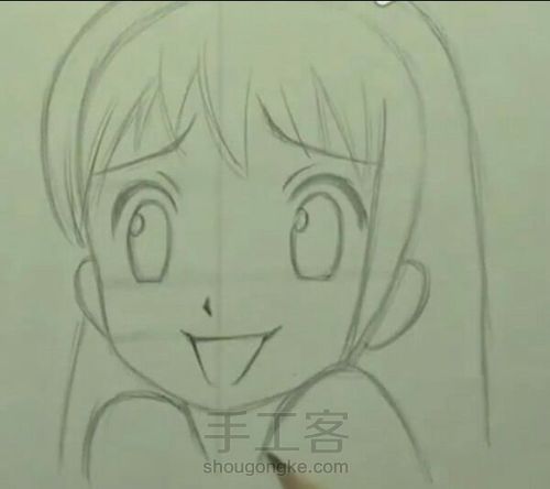 动漫人物手绘教程 第5步
