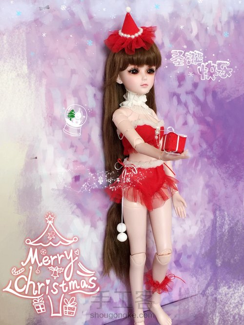 圣诞恋歌—帽子教程 第2步